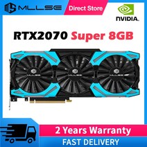 그래픽카드 MLLSE RTX 2070 슈퍼 그래픽 카드 8 기가 바이트 256Bit GDDR6 HDMI x 1 DP 3 PCIE PCI-E3.0 16X NVIDIA GeForce