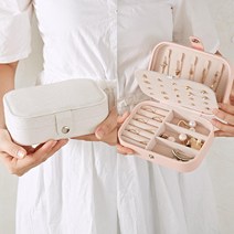 Casserge 귀걸이 저장 상자 대용량 간단한 귀 보석 귀걸이 홈 데스크톱 보석 보관 상자 도매, 라이트 그린, 16.5*11.5*5.5cm ~
