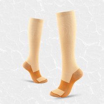 임산부다리마사지기 여행 정맥류에 좋은 1 쌍의 피로 방지 압축 양말 여성과 남성의 기적, 스킨 l-xl