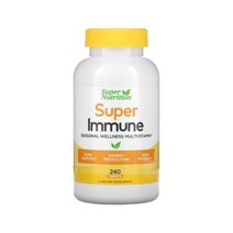 슈퍼뉴트리션 슈퍼이뮨 멀티비타민 240정 땡땡뉴트리션 땡땡이뮨 / Super Nutrition Super Immune Multivitamin 240 Tablets 1병, 240tab, 1개