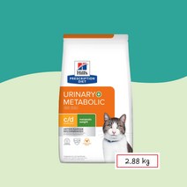 )당일발송( 힐스 캣 cd c/d 메타볼릭 2.88kg 고양이 결석 비뇨기 urivary metabolic weight multicare chicken flavor, 상세페이지 참조, 1개, 상세페이지 참조