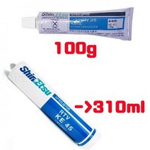 신에츠 RTV 고무실리콘 KE-45 백색 투명 100g 310ml 실리콘 실란트, KE-45 백색 100g