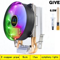 구리 히트 파이프 CPU 라디에이터 PWM RGB 사일런트 팬 일반 LG 호환A 775 1150 1155 1356 1366 AMD3 AM4 1200 1700 X79 X99 201, [12] 2 copper pipes, [01] 없음 RGB, [02] 3pin A X79 X99