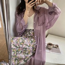 로브가디건 황금가면 이효리로브 클리어런스 스파이크 브랜드 매장 카운터 여성용 아이스 실크 가디건 자외선 차단제 여성용 중간 길이 숄 얇은 코트 63