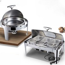 차핑디쉬 식당 보온그릇 호텔 웨딩홀 음식 배식기, Q