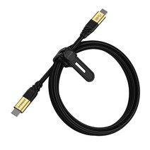 오터박스 프리미엄 수퍼스피드 USB-C 3.2 Gen1 케이블, 블랙