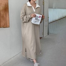 [아이우먼] 맥시배색카라트임원피스 YJN307M209 빅사이즈 사이즈에서 자유로운 그녀~