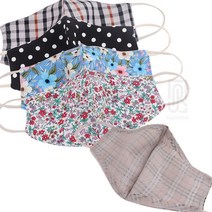 시원한 풍기인견 꽃 마스크 빨아쓰는 천마스크 매쉬 면마스크 여름, 스퀘어