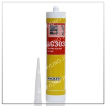WACKER 럭키 실리콘 LC303 글레이징용 초산형 실란트 (회색 300ml)