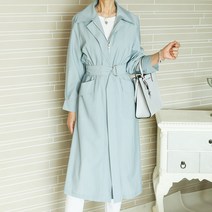 여름 자켓 트렌치코트 바바리 롱 원피스 롱원피스 소라 핑크 하늘색 벨트 색원 간절 기아