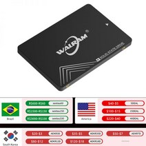WALRAM-ssd 120/240/128/256gb/512gb/1TB HDD 2.5 Sata 3 노트북 데스크탑 ssd 500gb/1tb 솔리드 스테이트 드라이브 하드 디스, 480GB