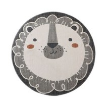 카펫 라운드 귀여운 사자 침실 방 침대 홈 인 바닥 매트 동물 게임 통로 장식 러그 tapis, 40cm, 17