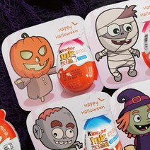 할로윈 어린이집 간식 | 킨더조이 홀더 유치원 간식 답례품 6종세트, 캐릭터 홀더만 구입, 킨더조이 미포함, 캐릭터 6종 세트(+1400원)+비닐포장지(+500원)