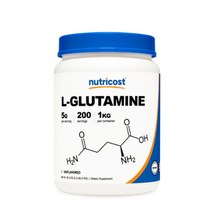뉴트리코스트 Nutricost L-글루타민 파우더 분말가루 5g 200회분 1kg L0Glutamine, 상품상세참조, 1개
