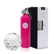 NEW 뉴 피레보 FIREVO 소화기 패키지형+차량용가죽거치대(화이트), NEW 핑크팝 패키지+차량용가죽거치대(화이트)