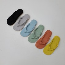 스웨이드 짜임 스트랩 쪼리슬리퍼(1cm 6color)