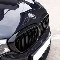 BMW 5시리즈 G30 그릴 520d 530i 튜닝 파츠, 한줄 (블랙유광)