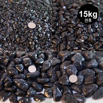 흑자갈 15kg전후(어항 수족관 바닥재 자갈 화분 장식, 종류선택:흑자갈 15kg전후 6호