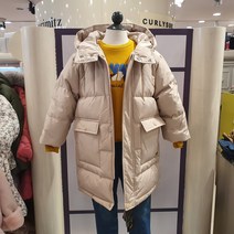 컬리수 이번년도 겨울 따뜻하게 보내기 위한 에센셜롱다운점퍼 C214JMG51P-IS