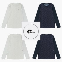 네파 22SS/여성용/한여름소재/냉감소재적용/땀에강함/우수한신축성/마운틴 프린트 긴팔 라운드 티셔츠 7I45302