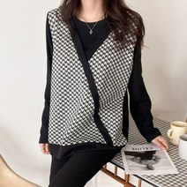 쉬이즈홈 빅사이즈 23FW 하운드 라인 베스트 티셔츠