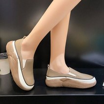 스니커즈 여성 신발 플랫폼 캐주얼 로퍼 플랫 경화 스포츠 가을 솔리드 컬러 슬립온 디자이너 비치 슈즈
