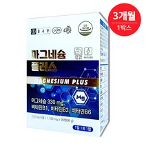 종근당 마그네슘 플러스 1000mg x 90정 비타민B1 비타민B6 비타민B2 아연, 1개