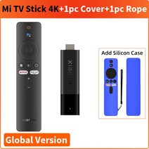 Xiaomi-Mi TV 글로벌 안드로이드 쿼드 코어 돌비 DTS HD 1GB RAM 8GB 구글 어시스턴트 넷플릭스, 6.EU Plug - 4K Add Blue Cover, 없음