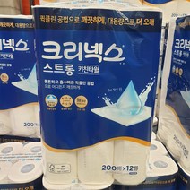 크리넥스 스트롱 키친타월 200매, 12개입, 1개