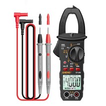 2NLF T180 디지털 클램프 미터 AC 전류 4000 카운트 멀티 미터 전류계 전압 테스터 자동차 앰프 Hz 커패시턴스 NCV 옴 테스트, 검은 색