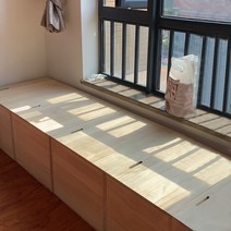 베란다 화단 덮개 원목 아파트 셀프 조립식 데크시공, 소나무 90x40x40cm