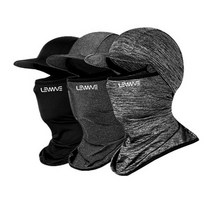 PKG 1+1 자외선차단 캡 모자형 전면마스크 / 스포츠 등산 야외 운동 레저 햇빛가리개 쿨링 바라클라바 안면마스크 여름용 쿨스카프 모자, 2개, 다크그레이+블랙