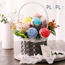 플라플라 비드 플라워 솝 클렌징 천연 수제비누, 비드_세르리안 블루, 상세페이지 참조