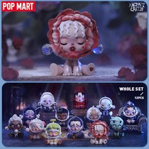 POP MART 스컬판다 고대 성 시리즈 미스터리 박스 수집용 귀여운 블라인드 박스 귀여운 장난감 피규어, 12PCS