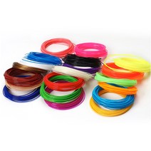 3d 인쇄 펜에 사용 5m 17 색 1.75mm abs 필라멘트 스레드 플라스틱 3d 프린터 재료, 검은 색