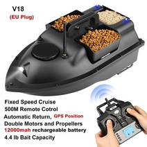낚시 RC 보트 베이트 미끼 용품 낚시용 d18b gps 3 컨테이너 400-500m 원격 범위 도구가있는 자동, 협력사, v18gps 12000mah