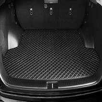 2021코나트렁크매트 퀼팅 차량트렁크바닥매트 방수 미끄럼방지매트, 블랙-1개
