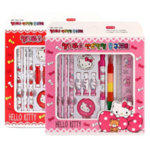 피노키오 글로벌라이센싱 헬로키티 센스만점 문구세트 학용품 공부 수업 학생 학교 케릭터 다양한 구성