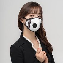 아이러브허브 빨아쓰는 예쁜 면마스크 KF94 시험완료 패션밸브마스크(화이트), XL사이즈