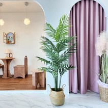 더알로하 조화 인조나무 선인장 테이블화분 야자수나무 아레카야자 극락조 몬스테라 고무나무 올리브나무, 아레카야자190