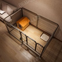 고양이 격리장 강아지 대형 케이지 울타리 격리 도어 난간 특수 개집, [160X80X100 6개입]대형견에