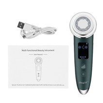CkeyiN 다기능 미용 장치 RF EMS 여성 마사지 얼굴 아이 케어 도구 악기 미용 기계 스킨 케어 장치, 짙은 녹색