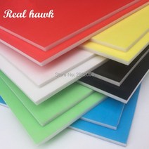 Kt RC 모델용 6 색 A4 크기 297x210mm 두께 5mm 5 개 폼 보드 종이 플라스틱 모델 소재, Red 5pcs