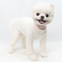 앙드레멍 강아지 목폴라 기모 올인원 (포메라니안 옷 봄 가을 겨울 소형견 S-XL), 네이비