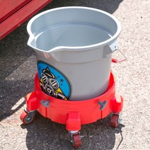 더쎈 세차용 버킷돌리 + 일반 바퀴 화이트 셀프세차 세차용품