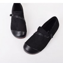 귀여운 여자 퍼 방한 단화 로퍼