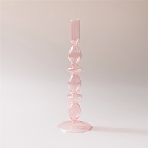 빈티지 크리스탈 글라스 티 라이트 앤틱 캔들 홀더 유리 촛대 세라믹 페이스 표정 이모션 화장솜 보관함 쁘띠 미니 캐니스터 캔들리스 양키캔들 우드웍캔들 말린부케캔들 시샴우드 48, 협력사, 핑크 투링