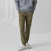오나크 남녀공용 1년내내 베이직 카고 바지 빅사이즈 조거 밴딩 팬츠 M~2XL