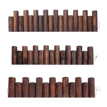부식방지 야외 나무 울타리 텃밭 잔디 화단분리대, 두께 5cm ~ 높이 20~25 길이 90cm