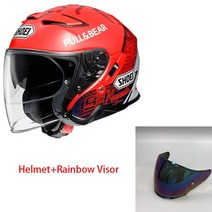 쇼에이 헬멧 풀페이스 시스템 오픈페이스 클래식 agv Shoei-J-크루즈 II 마르케즈 6 오토바이 헬멧 오픈, 02 파란